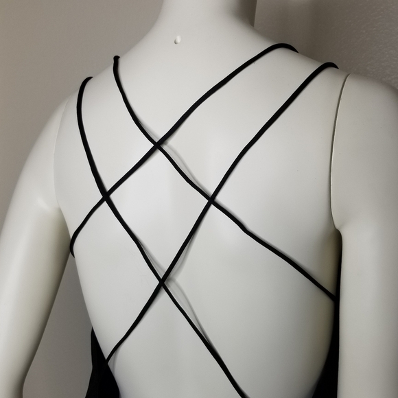 Shein 3X Womens Black Spaghetti Strap Criss Cross Back Sleeveless Summer Top NEW - Picture 5 of 16